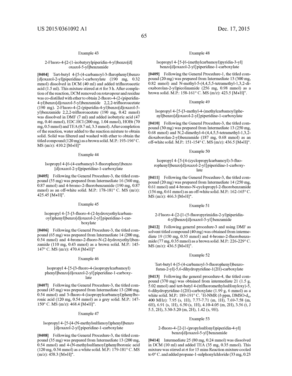 NOVEL COMPOUNDS AS MODULATORS OF GPR-119 - diagram, schematic, and image 68