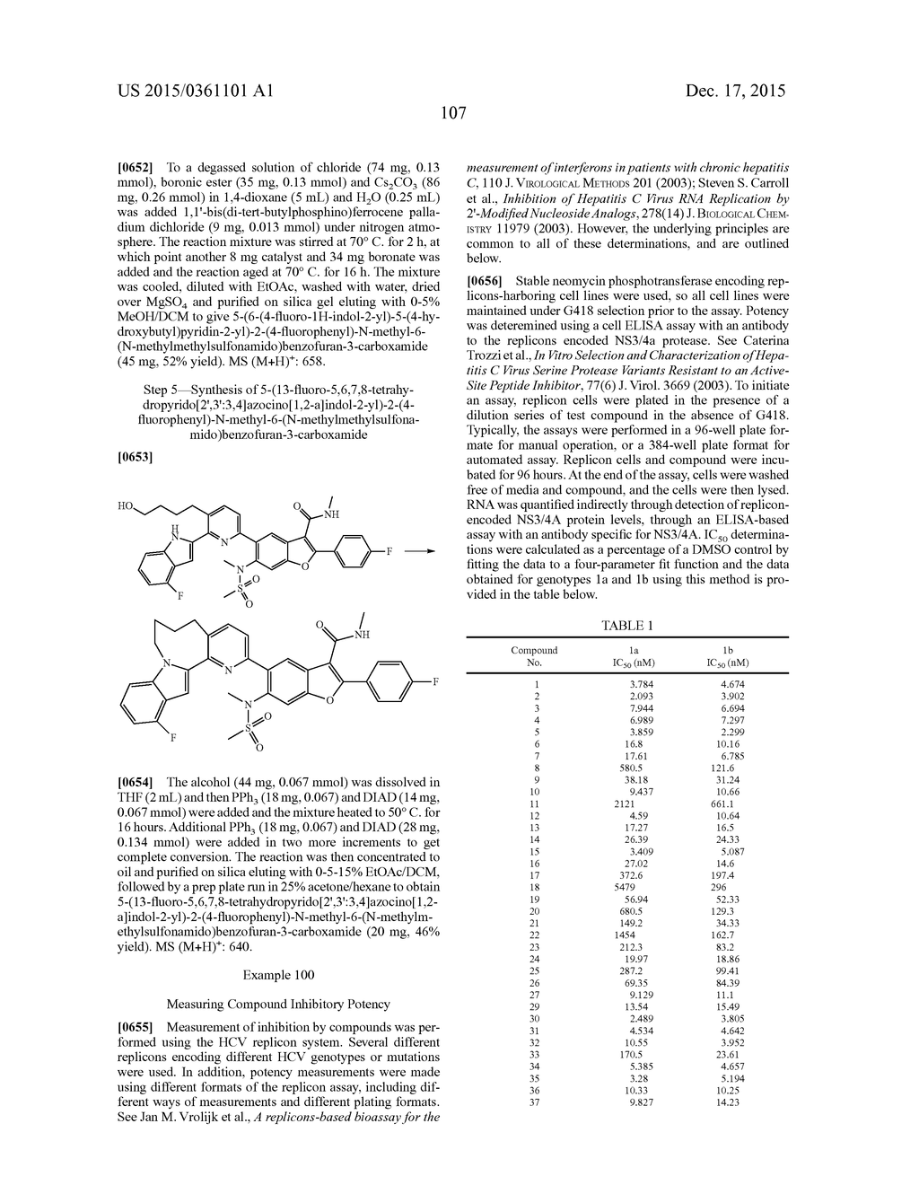 TETRACYCLIC HETEROCYCLE COMPOUNDS AND METHODS OF USE THEREOF FOR THE     TREATMENT OF HEPATITIS C - diagram, schematic, and image 108