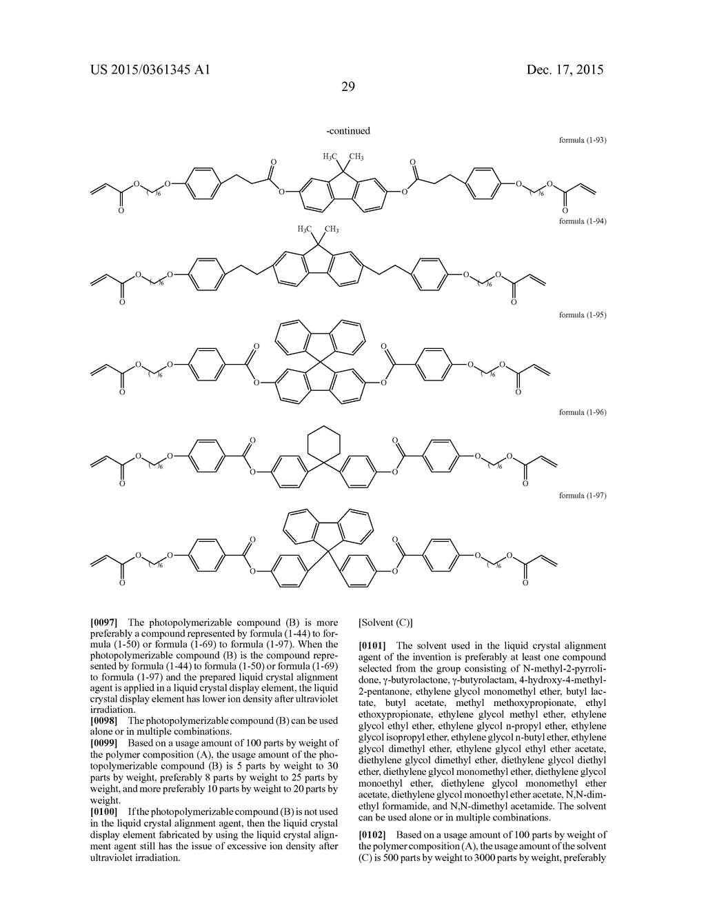 LIQUID CRYSTAL ALIGNMENT AGENT, LIQUID CRYSTAL ALIGNMENT FILM, AND LIQUID     CRYSTAL DISPLAY ELEMENT - diagram, schematic, and image 31