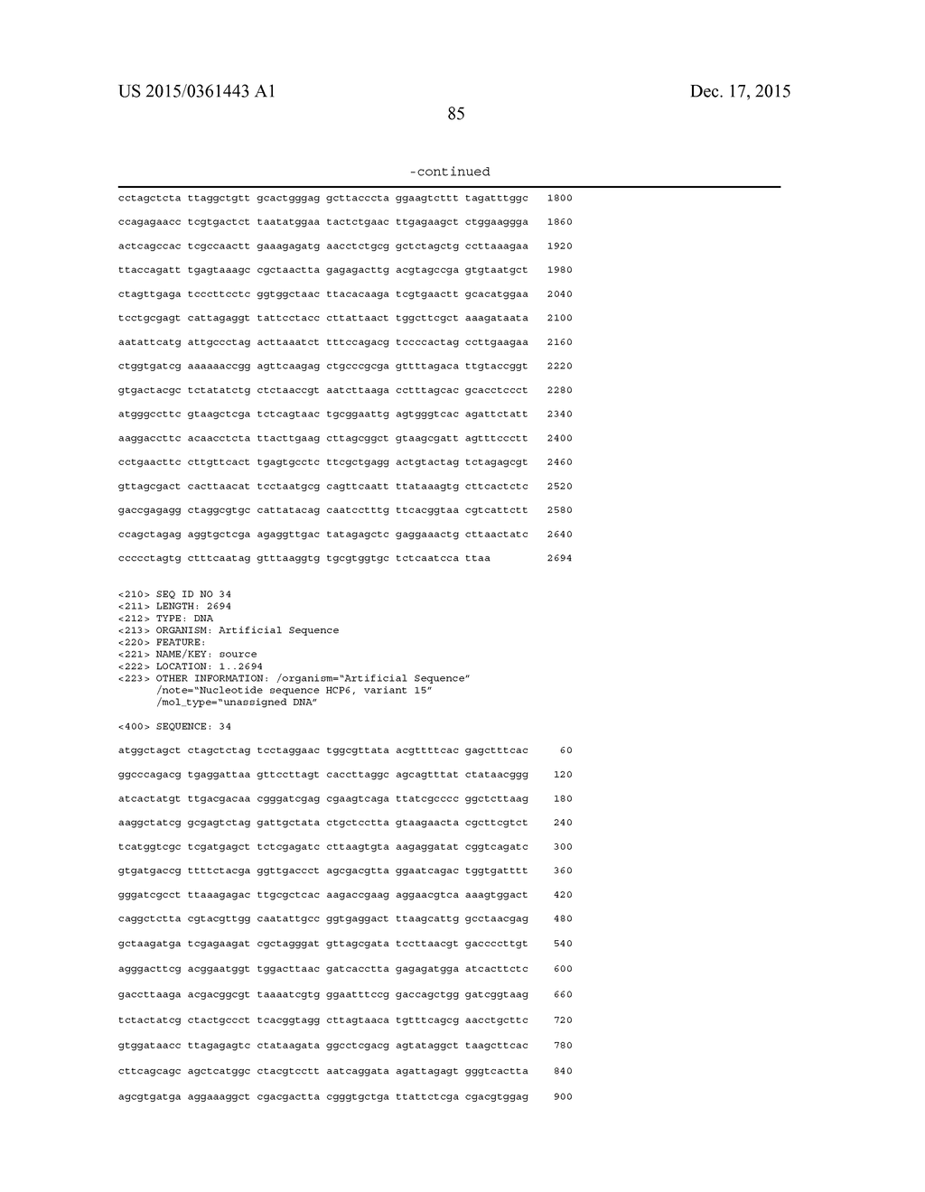 FUNGAL RESISTANT PLANTS EXPRESSING HCP6 - diagram, schematic, and image 106