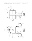 METHOD FOR PREPARING AN ELONGATE MATERIAL PROVIDED WITH GRAFTED CARBON     NANOSTRUCTURES, AND ASSOCIATED DEVICE AND PRODUCT diagram and image