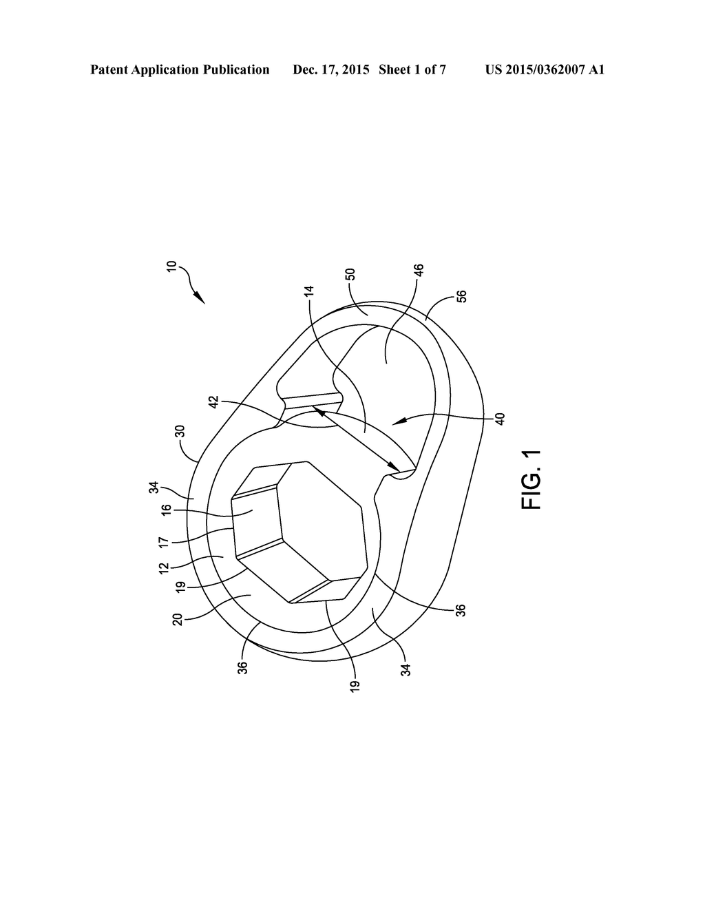 CONNECTING SYSTEM FOR CONNECTING A TENSIONING MEMBER TO A FREE-SPACE SHAFT - diagram, schematic, and image 02