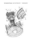 COMBUSTOR ASSEMBLY WITH CHUTES diagram and image