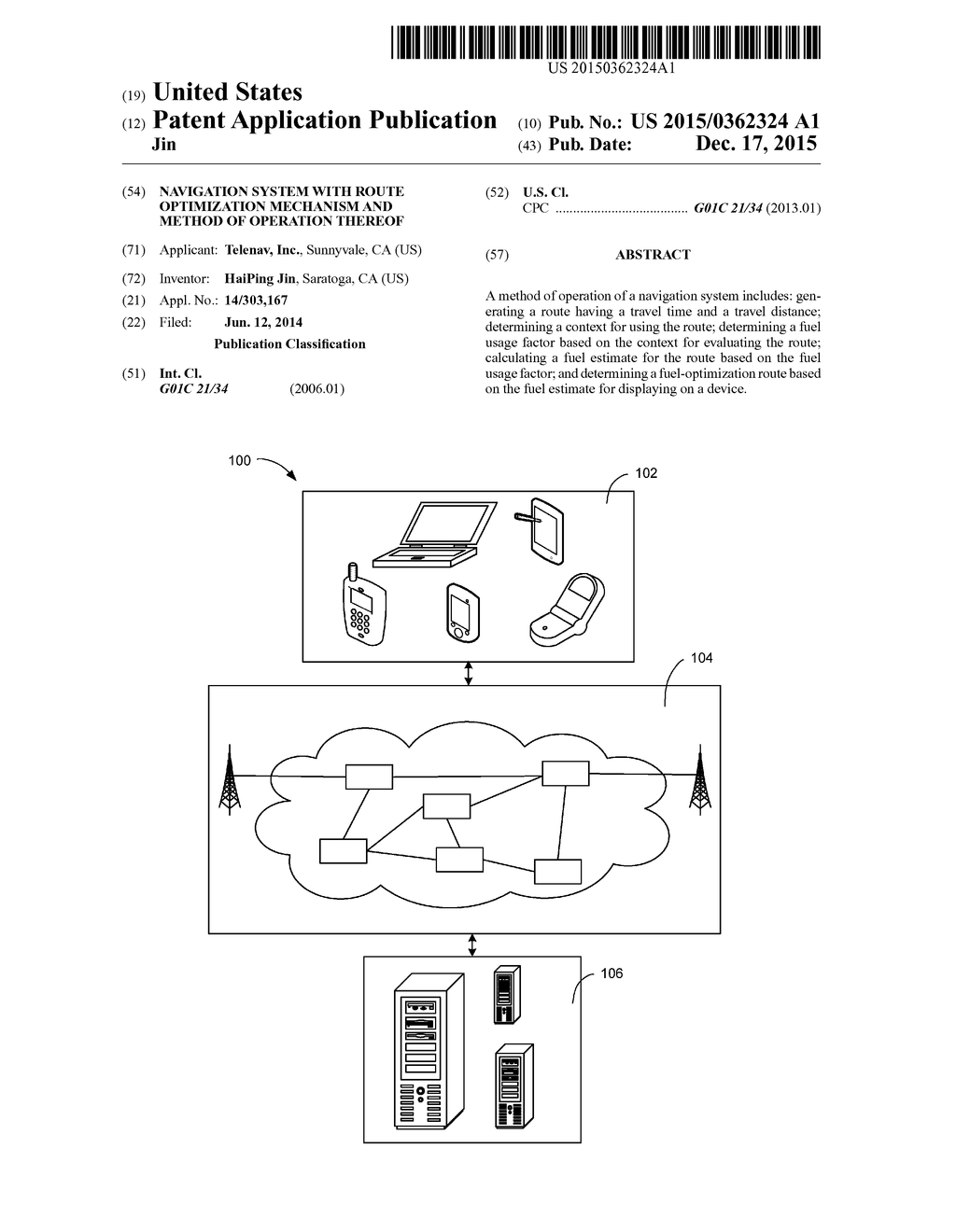 NAVIGATION SYSTEM WITH ROUTE OPTIMIZATION MECHANISM AND METHOD OF     OPERATION THEREOF - diagram, schematic, and image 01