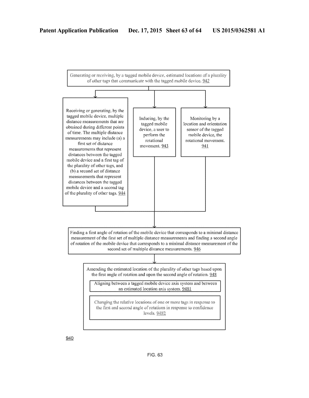 ROTATION BASED ALIGNMENT OF A GROUP OF WIRELESS TAGS - diagram, schematic, and image 64