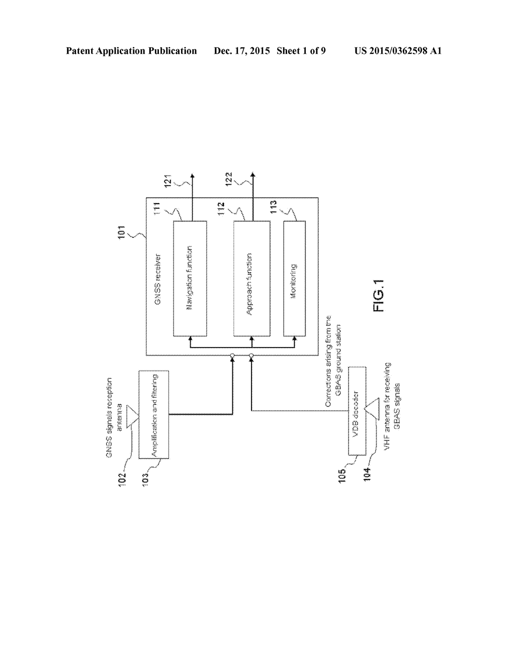 ONBOARD AIRCRAFT LANDING SYSTEM, BASED ON A GNSS SYSTEM, WITH REDUNDANT     AND DISSIMILAR ARCHITECTURE FOR HIGH INTEGRITY LEVEL - diagram, schematic, and image 02