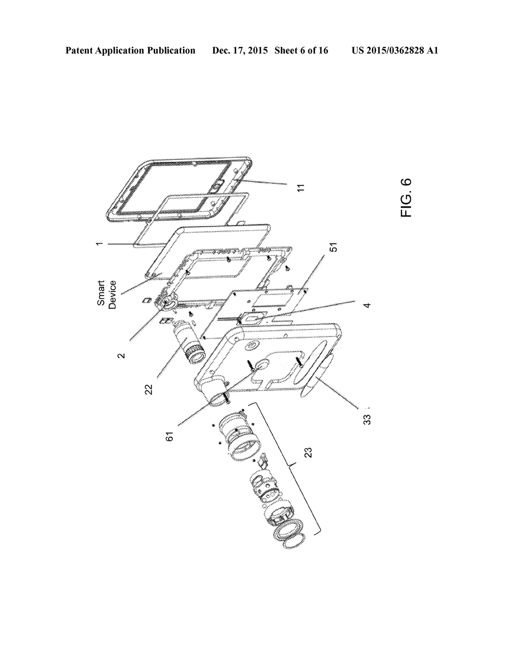 ENCASEMENT PLATFORM FOR SMARTDEVICE FOR ATTACHMENT TO  ENDOSCOPE - diagram, schematic, and image 07