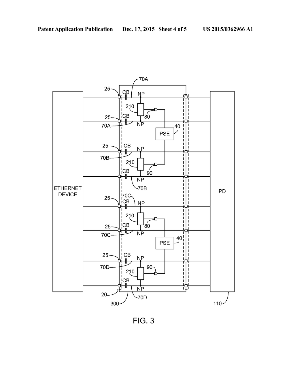 POWER OVER ETHERNET MIDSPAN INJECTION METHOD AND APPARATUS - diagram, schematic, and image 05