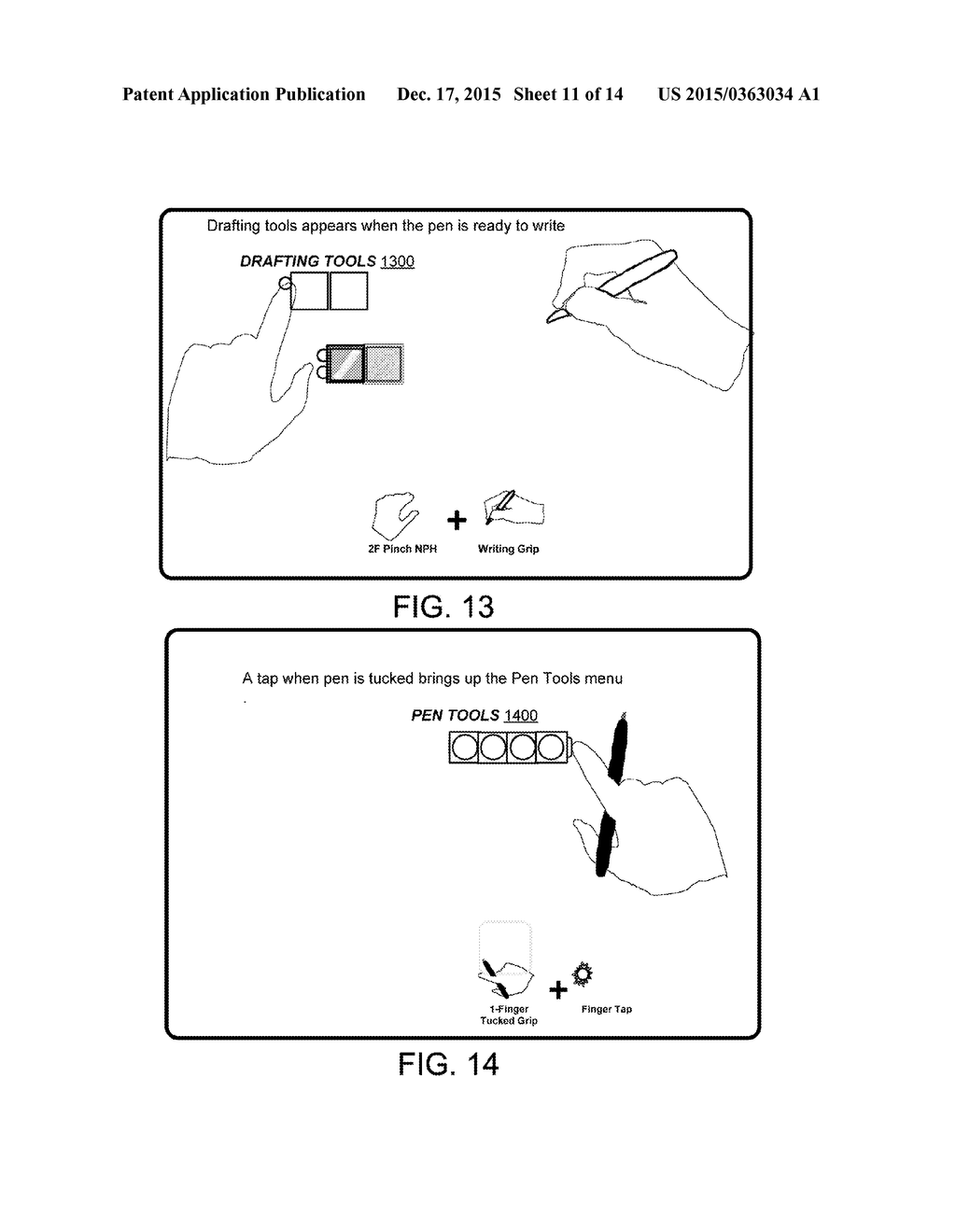 MULTI-DEVICE MULTI-USER SENSOR CORRELATION FOR PEN AND COMPUTING DEVICE     INTERACTION - diagram, schematic, and image 12