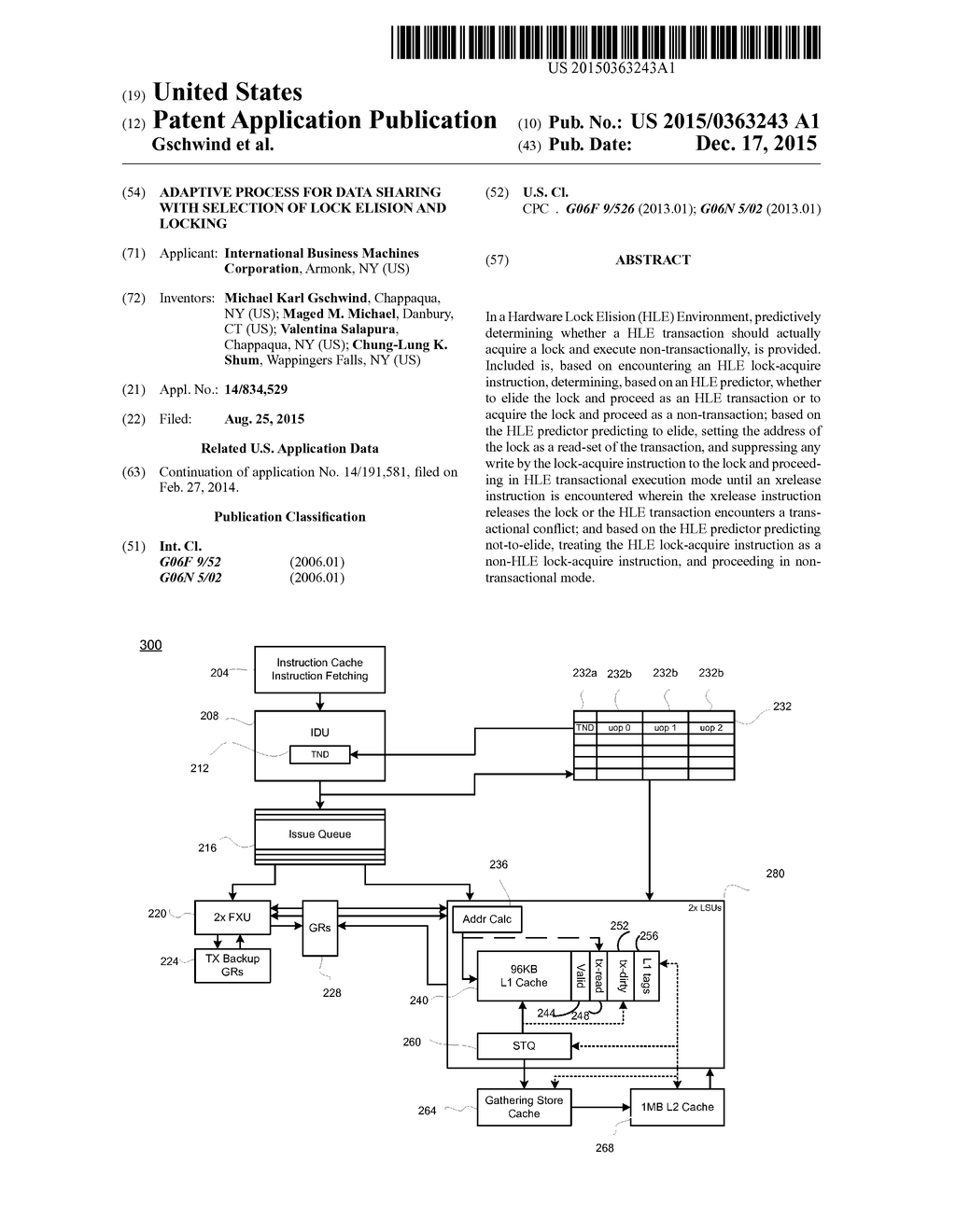 ADAPTIVE PROCESS FOR DATA SHARING WITH SELECTION OF LOCK ELISION AND     LOCKING - diagram, schematic, and image 01