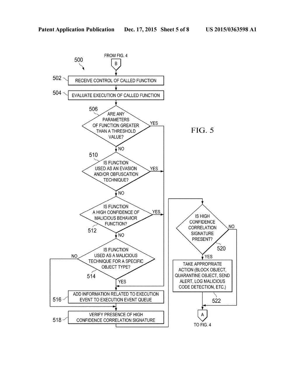 DETECTION OF MALICIOUS SCRIPTING LANGUAGE CODE IN A NETWORK ENVIRONMENT - diagram, schematic, and image 06