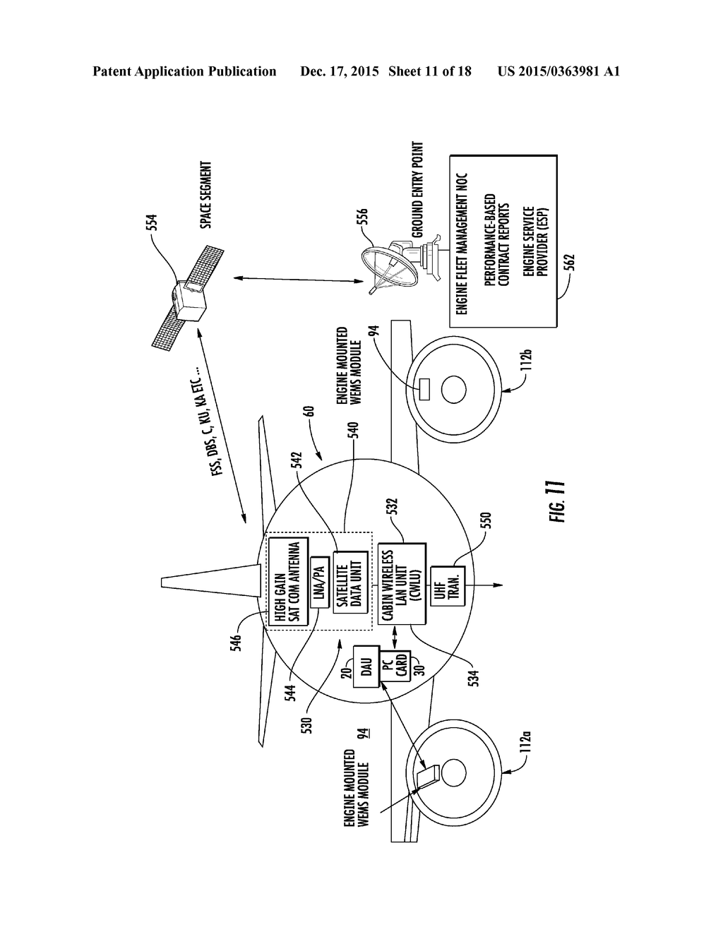 SYSTEM AND METHOD OF TRANSMITTING DATA FROM AN AIRCRAFT - diagram, schematic, and image 12