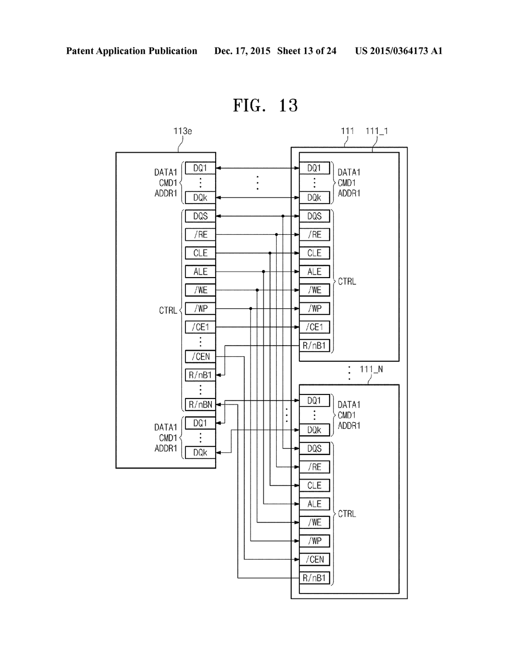 STORAGE DEVICE INCLUDING NONVOLATILE MEMORY AND MEMORY CONTROLLER AND     OPERATING METHOD OF RETIMING CIRCUIT INTERFACING COMMUNICATION BETWEEN     NONVOLATILE MEMORY AND MEMORY CONTROLLER - diagram, schematic, and image 14