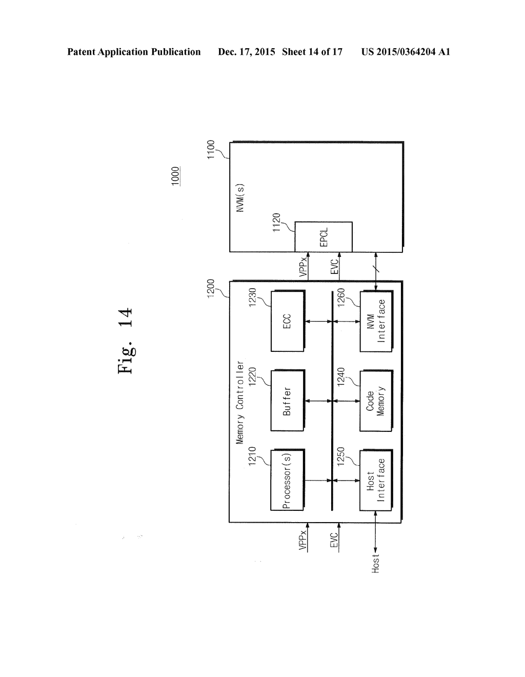 NONVOLATILE MEMORY DEVICE, MEMORY SYSTEM HAVING THE SAME, EXTERNAL POWER     CONTROLLING METHOD THEREOF - diagram, schematic, and image 15