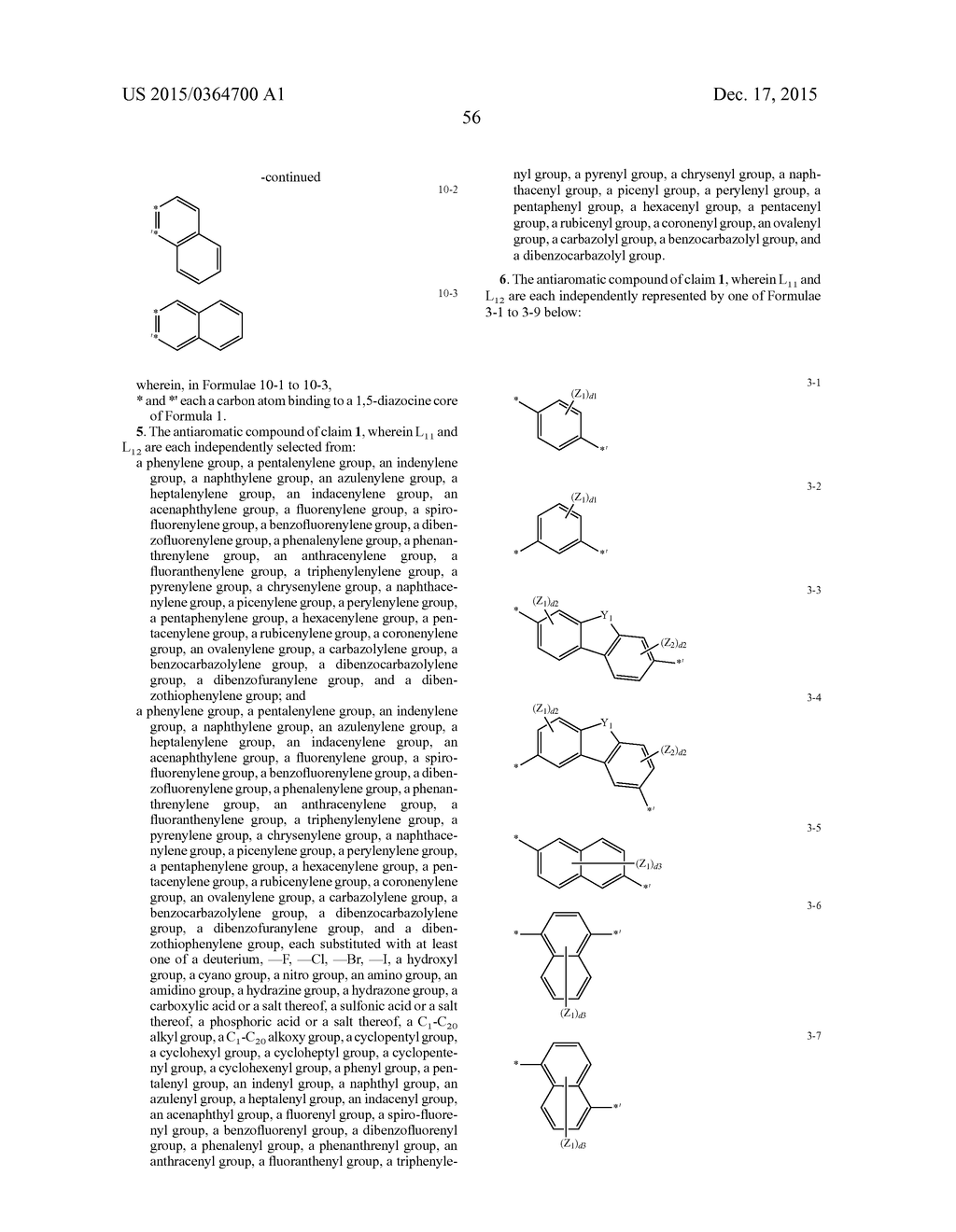 ANTIAROMATIC COMPOUND AND ORGANIC LIGHT-EMITTING DEVICE INCLUDING THE SAME - diagram, schematic, and image 61