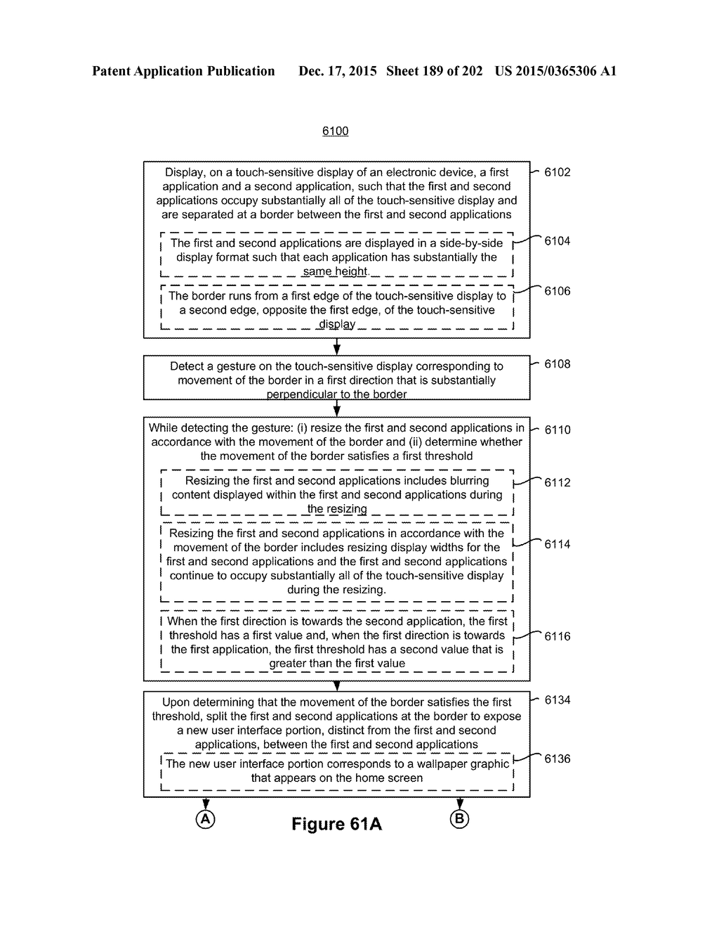 Systems and Methods for Multitasking on an Electronic Device with a     Touch-Sensitive Display - diagram, schematic, and image 190