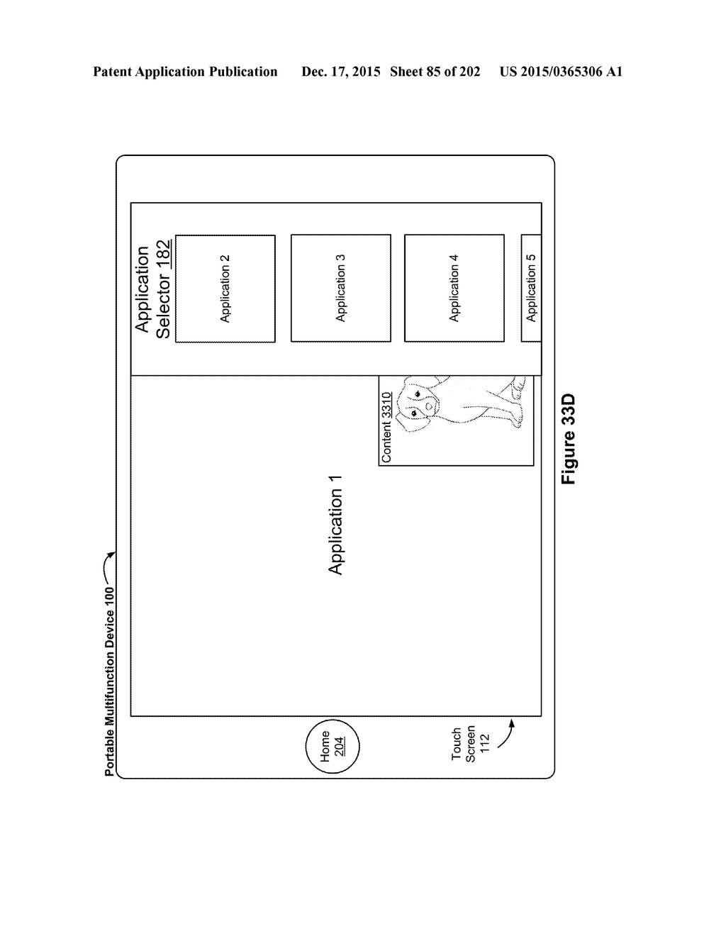 Systems and Methods for Multitasking on an Electronic Device with a     Touch-Sensitive Display - diagram, schematic, and image 86