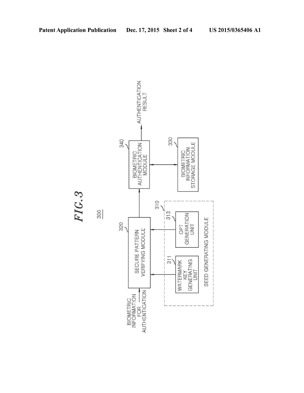 GENERATION AND AUTHENTICATION OF BIOMETRIC INFORMATION USING WATERMARK - diagram, schematic, and image 03