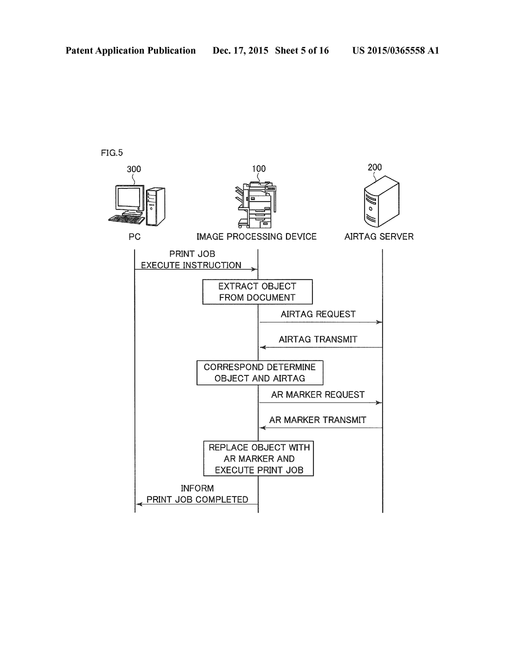 IMAGE PROCESSING DEVICE WHICH INSERTS MARKERS INTO DOCUMENTS - diagram, schematic, and image 06