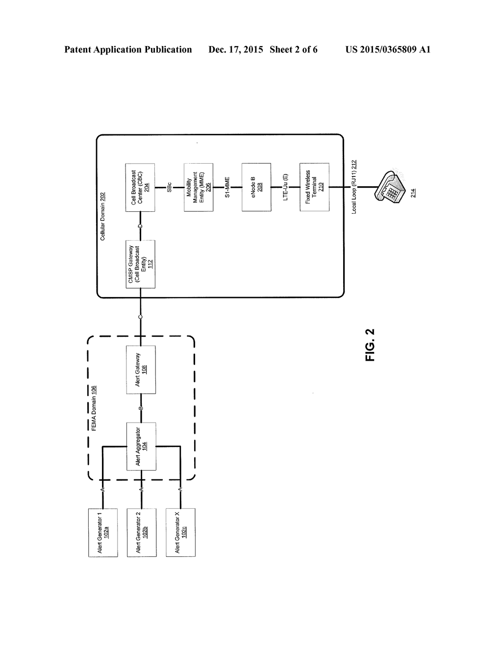 System and Method for Delivering Wireless Emergency Alerts to Residential     Phones - diagram, schematic, and image 03