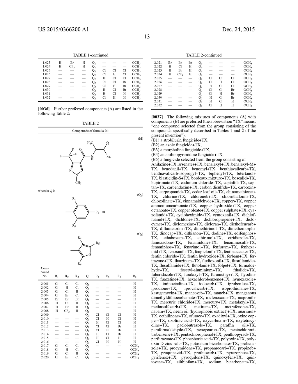 FUNGICIDAL COMPOSITIONS COMPRISING A CARBOXAMIDE - diagram, schematic, and image 14