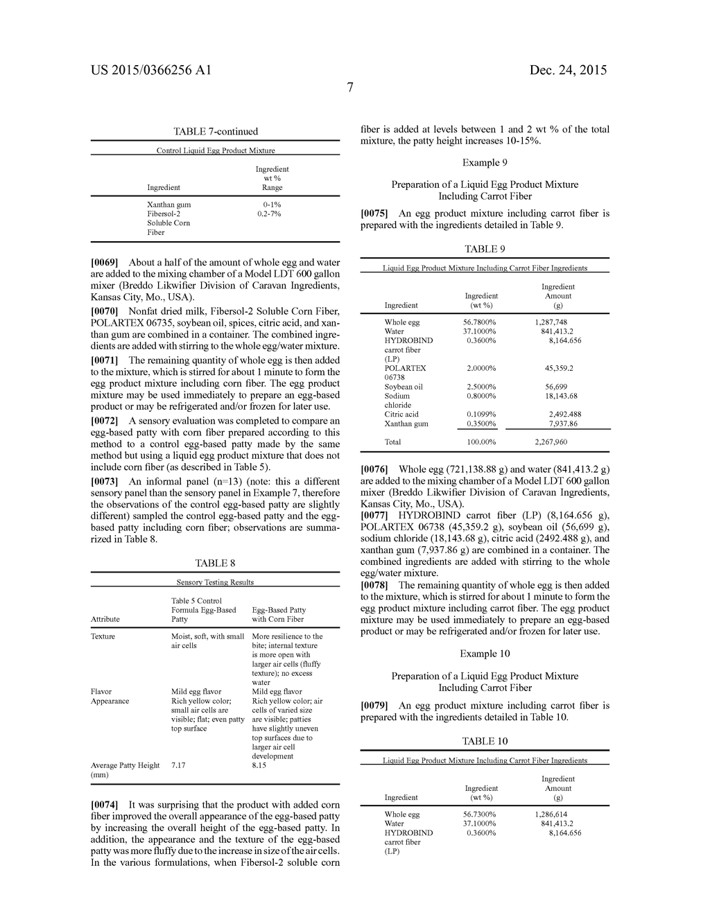 EGG PRODUCTS INCLUDING PLANT FIBER - diagram, schematic, and image 08