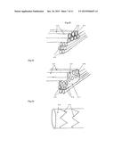 SUTURE TO BE USED IN PRODUCING MEDICAL INSTRUMENT PROVIDED WITH SUTURED     PART, METHOD FOR USING SAME AND MEDICAL INSTRUMENT SEWN USING SAME diagram and image