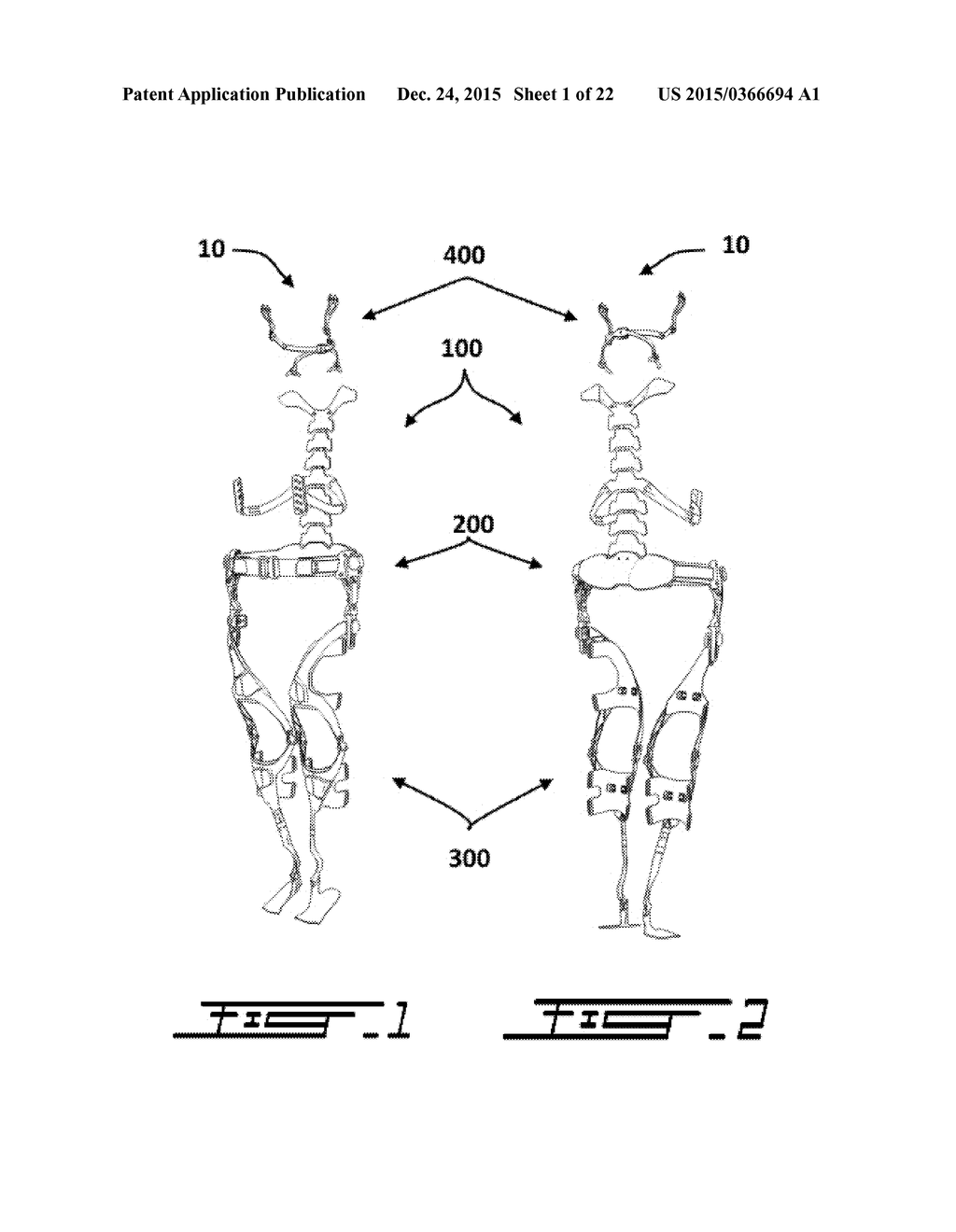 EXOSKELETON AND METHOD OF USING THE SAME - diagram, schematic, and image 02