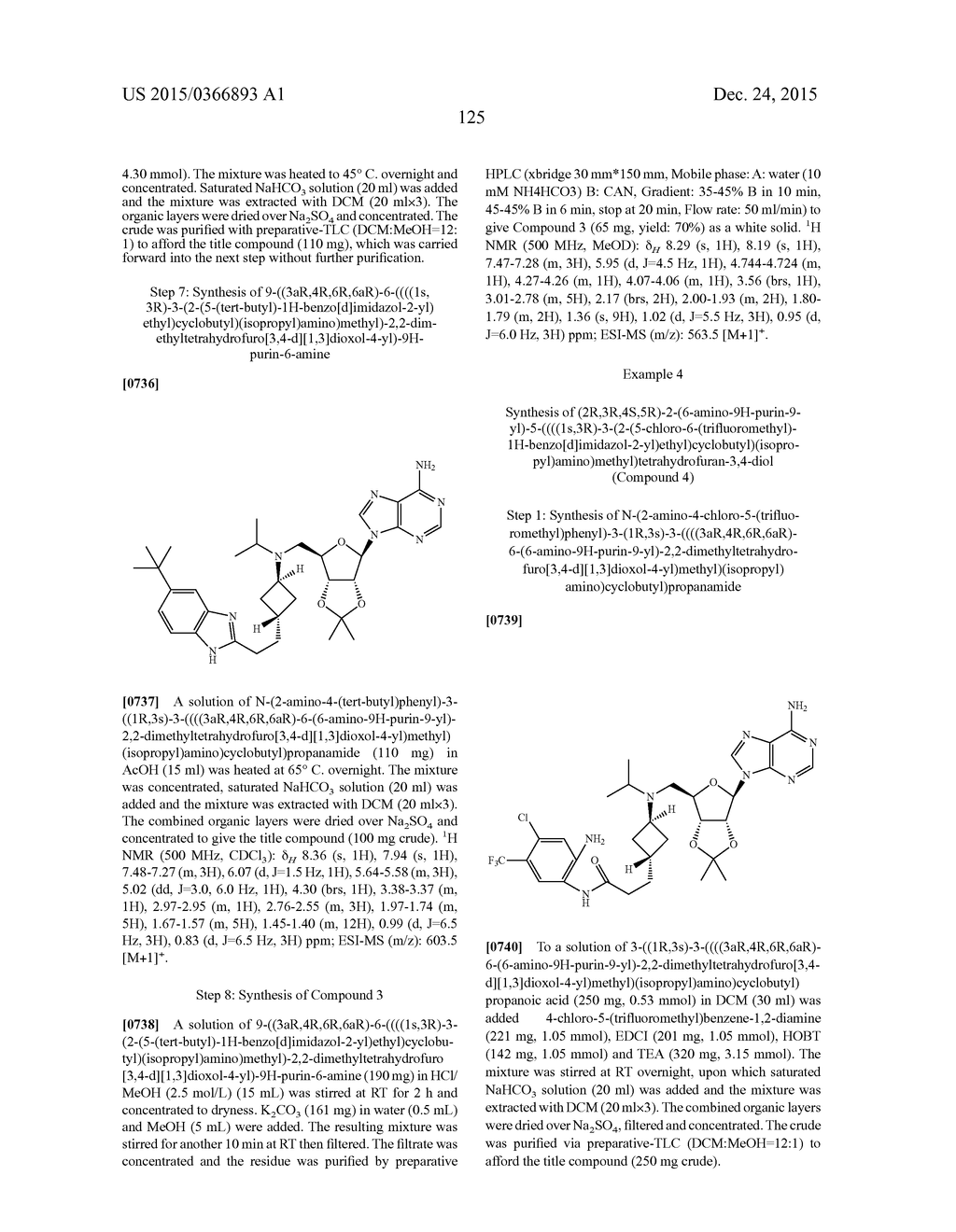 SUBSTITUTED PURINE AND 7-DEAZAPURINE COMPOUNDS - diagram, schematic, and image 129