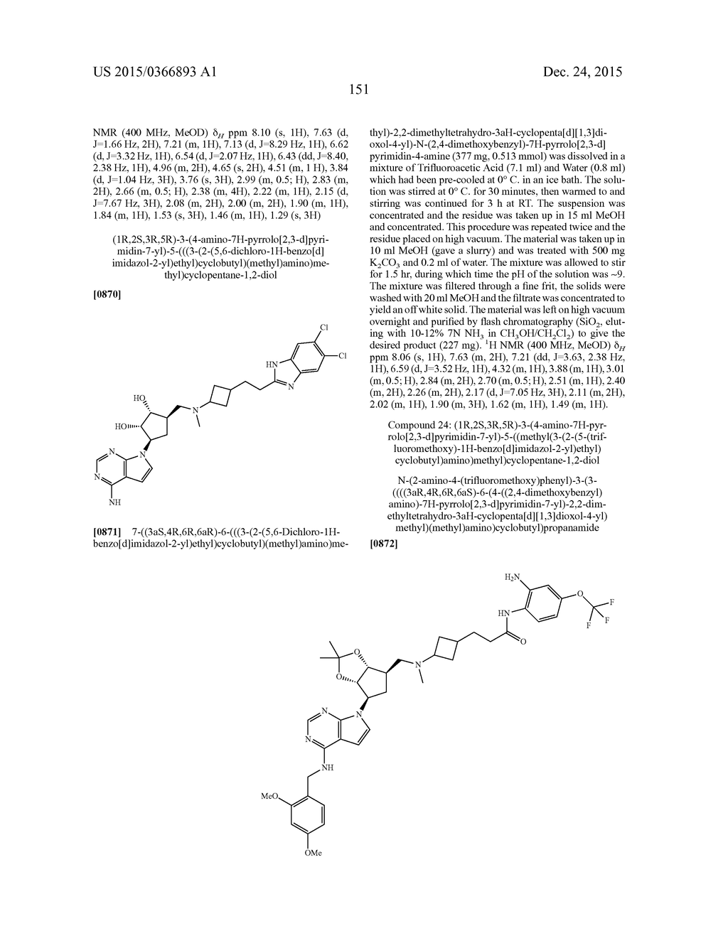 SUBSTITUTED PURINE AND 7-DEAZAPURINE COMPOUNDS - diagram, schematic, and image 155