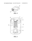 SELF-EXTINGUISHING RECEPTACLE diagram and image