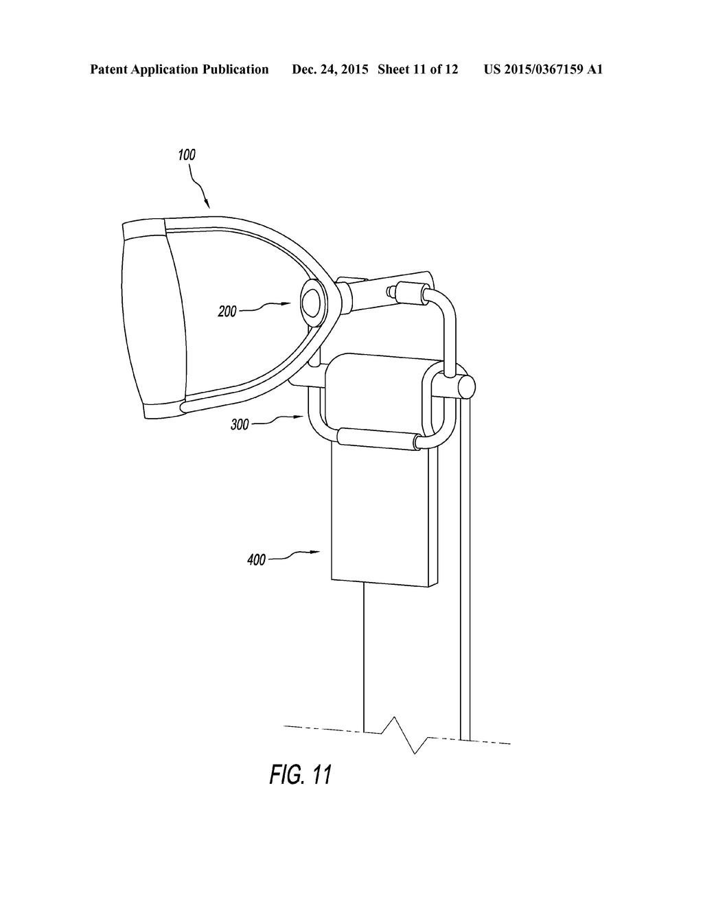 Exercise device for utilizing an elastic band to perform exercises - diagram, schematic, and image 12