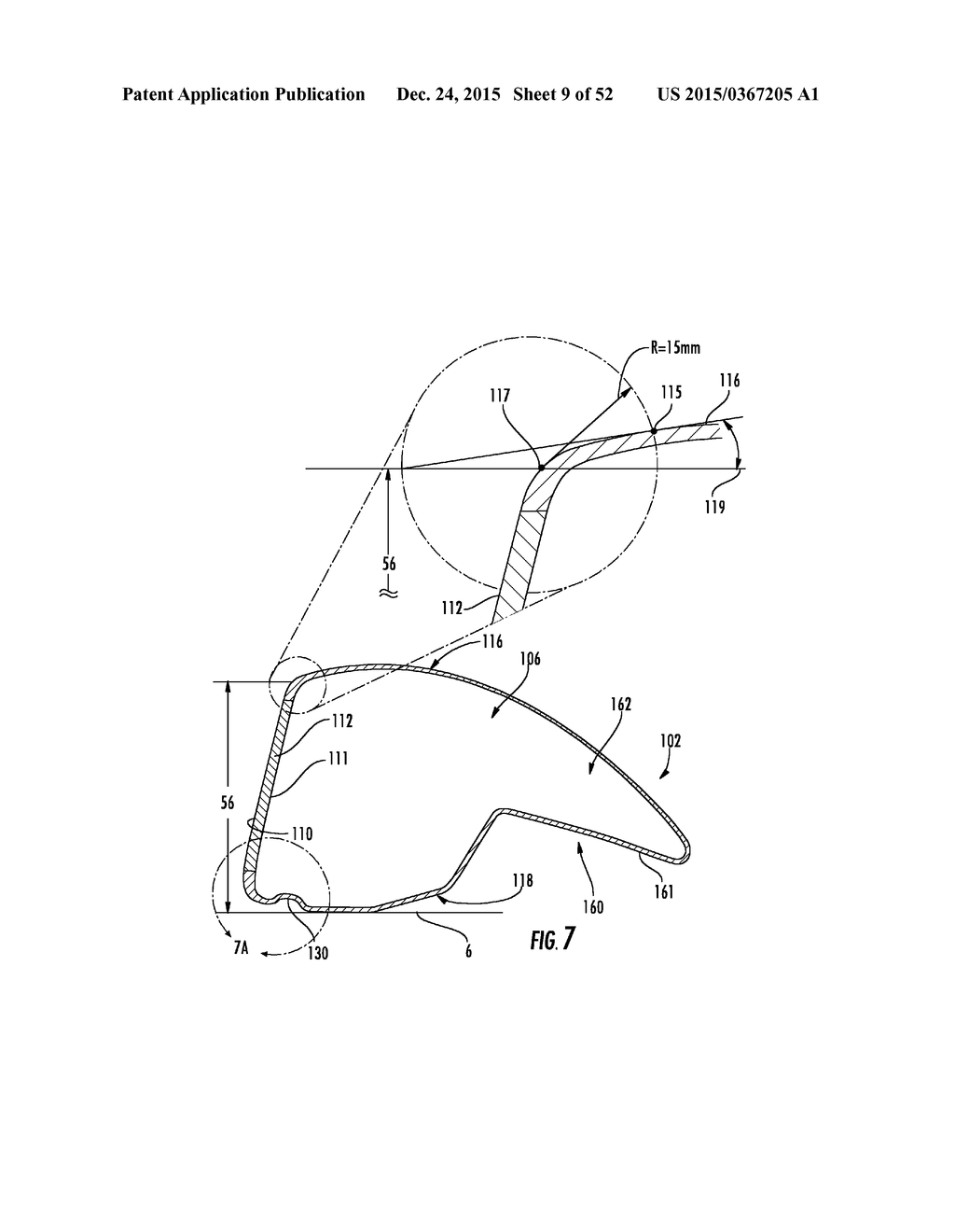 Golf Club Head or Other Ball Striking Device Having Impact-Influencing     Body Features - diagram, schematic, and image 10