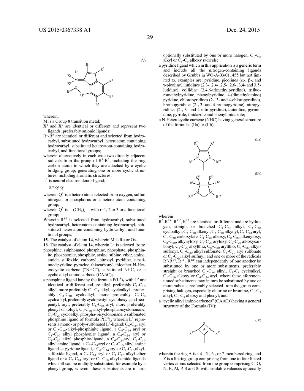 CATALYST COMPLEXES WITH CARBENE LIGAND AND METHOD FOR MAKING SAME AND USE     IN METATHESIS REACTION - diagram, schematic, and image 32