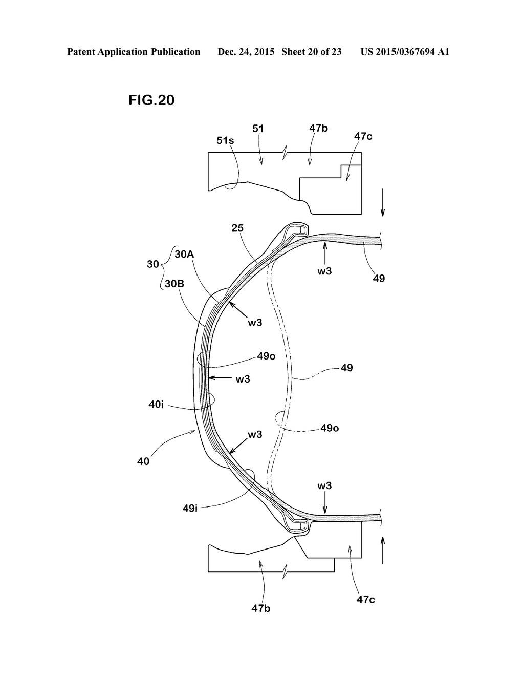 METHOD FOR ESTIMATING SHAPE OF VULCANIZATION-MOLDED TIRE - diagram, schematic, and image 21