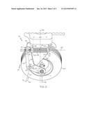 MOWER WITH FRONT CASTER WHEEL SUSPENSION diagram and image