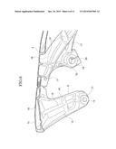 VEHICLE BODY FRAME STRUCTURE OF MOTORCYCLE diagram and image