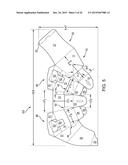 CONTAINER HAVING A DIVIDER, A LID, FOLDABLE SUPPORTS, AND INWARDLY FOLDING     PANELS diagram and image