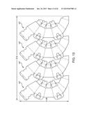 CONTAINER HAVING A DIVIDER, A LID, FOLDABLE SUPPORTS, AND INWARDLY FOLDING     PANELS diagram and image