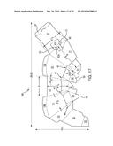 CONTAINER HAVING A DIVIDER, A LID, FOLDABLE SUPPORTS, AND INWARDLY FOLDING     PANELS diagram and image