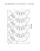 CONTAINER HAVING A DIVIDER, A LID, FOLDABLE SUPPORTS, AND INWARDLY FOLDING     PANELS diagram and image