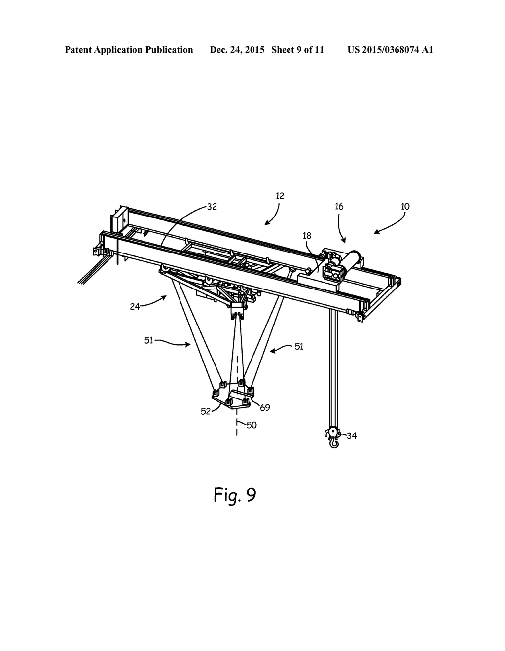 Relocatable Fine Motion Positioner Assembly on an Overhead Crane - diagram, schematic, and image 10