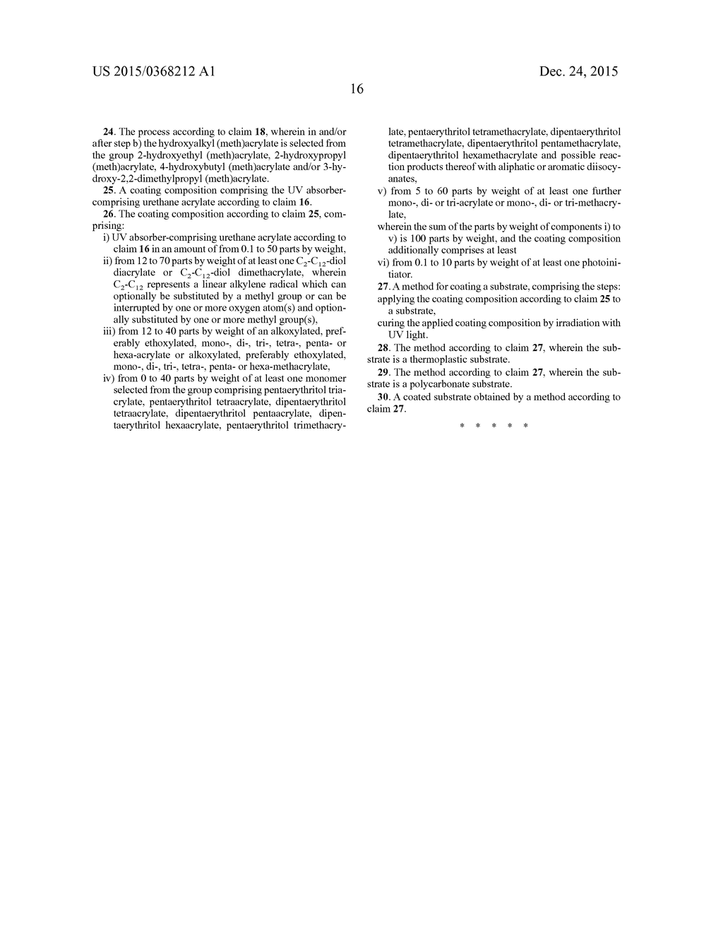 UV ABSORBER-CONTAINING URETHANE ACRYLATE - diagram, schematic, and image 17