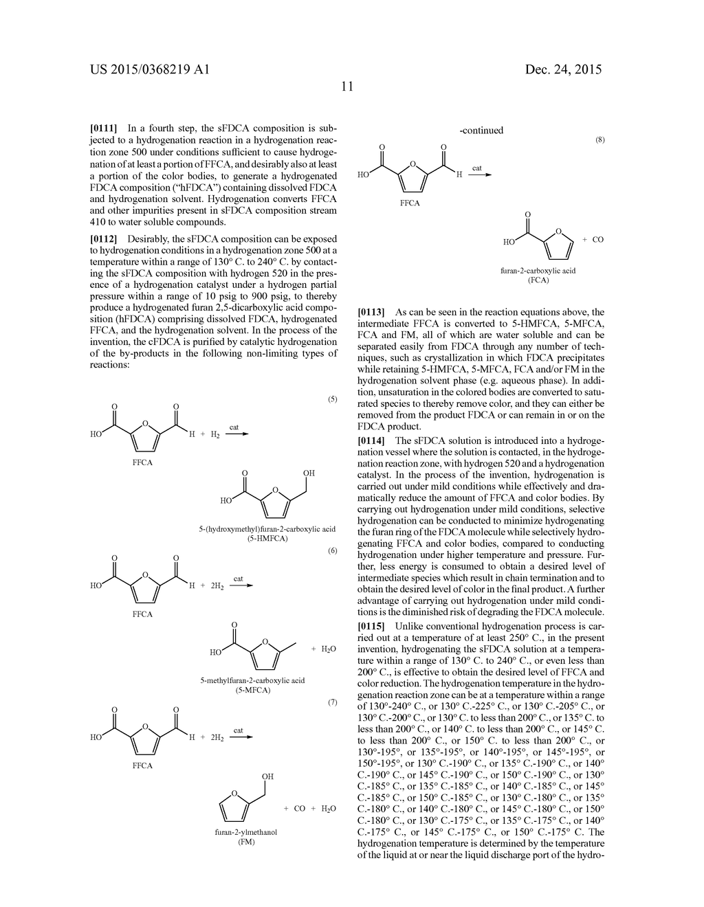 Process for Purifying Crude Furan 2,5-Dicarboxylic Acid Using     Hydrogenation - diagram, schematic, and image 14