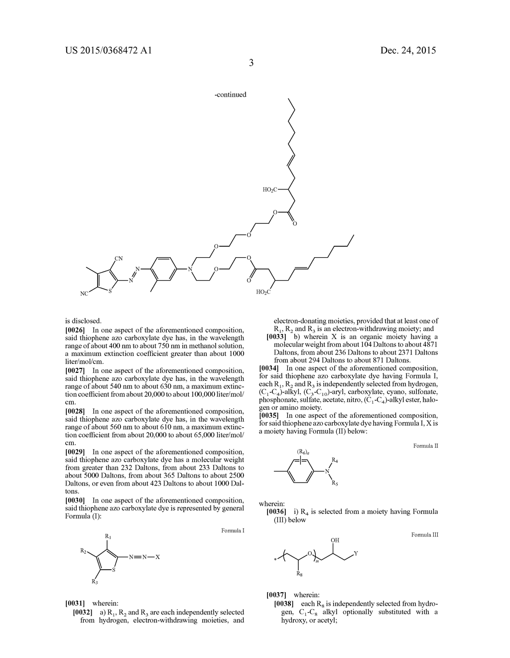 Thiophene Azo Carboxylate Dyes and Laundry Care Compositions Containing     the Same - diagram, schematic, and image 04