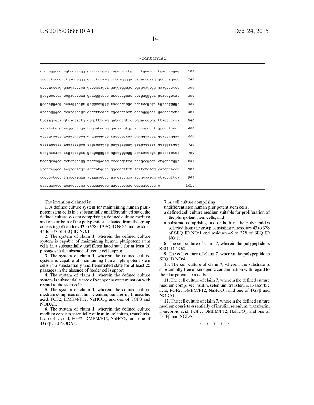 VITRONECTIN-DERIVED CELL CULTURE SUBSTRATE AND USES THEREOF - diagram, schematic, and image 24