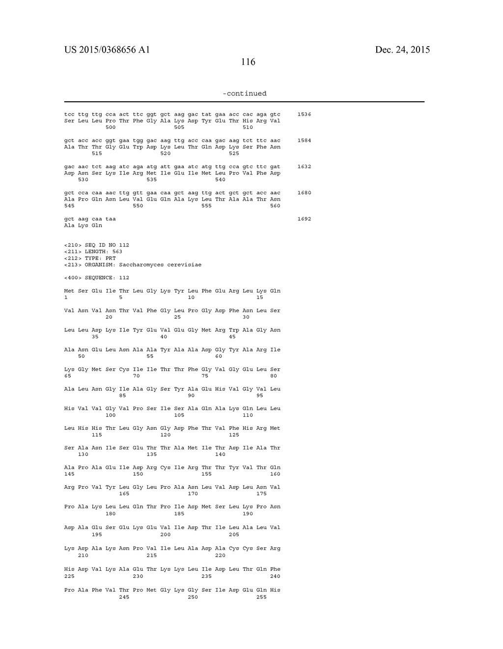 INCREASED PRODUCTION OF ISOBUTANOL IN YEAST WITH REDUCED MITOCHONDRIAL     AMINO ACID BIOSYNTHESIS - diagram, schematic, and image 118