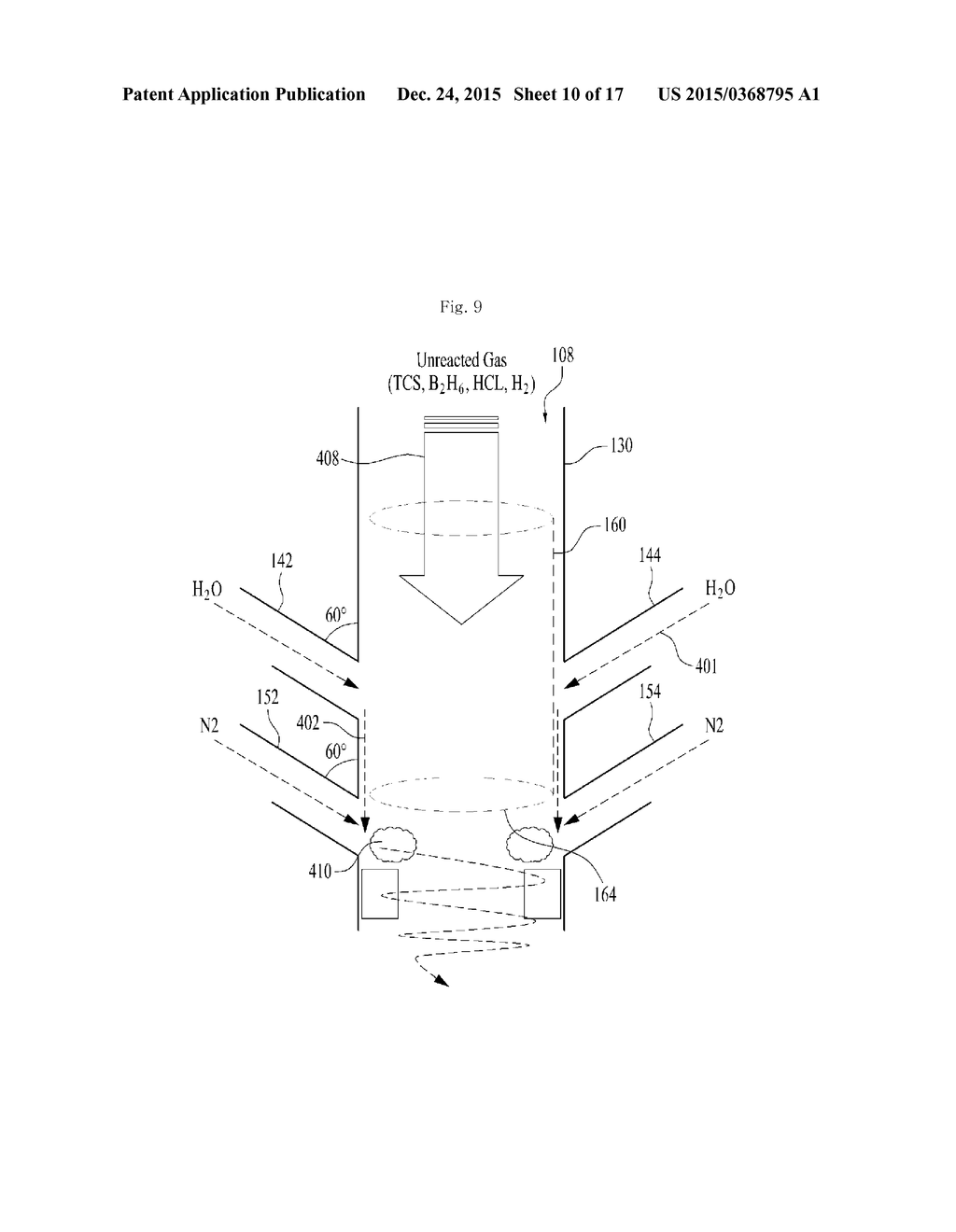 INLET AND REACTING SYSTEM HAVING THE SAME - diagram, schematic, and image 11