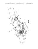 Road Milling Machine For The Treatment Of Road Pavements, As Well As     Method For Pivoting A Travelling Drive Unit Of A Road Milling Machine diagram and image