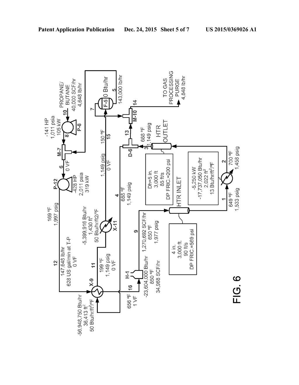 USING LIQUEFIED PETROLEUM GAS IN A HOT CIRCULATING FLUID HEATER FOR     IN-SITU OIL SHALE RETORTING - diagram, schematic, and image 06